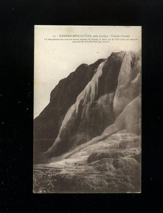 ALGERIE  HAMMAM-MESKOUTINE, près Guelma -  Grande Cascade