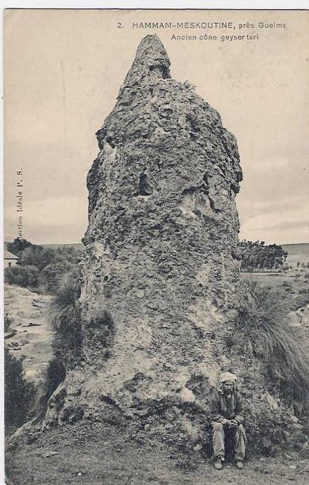 HAMMAM-MESKOUTINE  près GUELMA  -  Ancien cône geyser tari