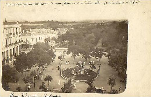 Unique CPA Photo GUELMA Place Saint Augustin