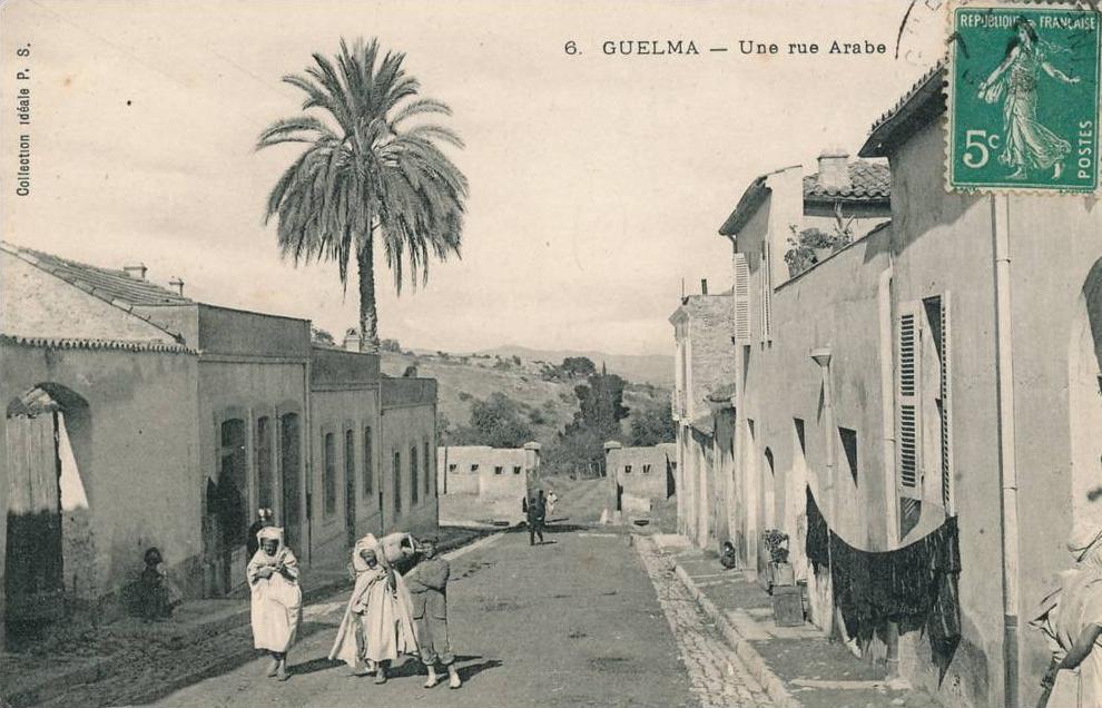 AFRIQUE - ALGERIE - GUELMA - Une rue arabe (animation)