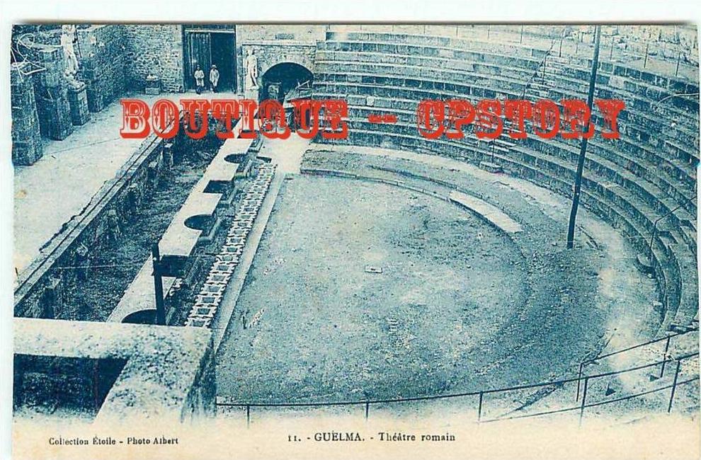 ALGERIE - GUELMA - Visuel Unique sur D* - Théatre Romain - Dos Scané