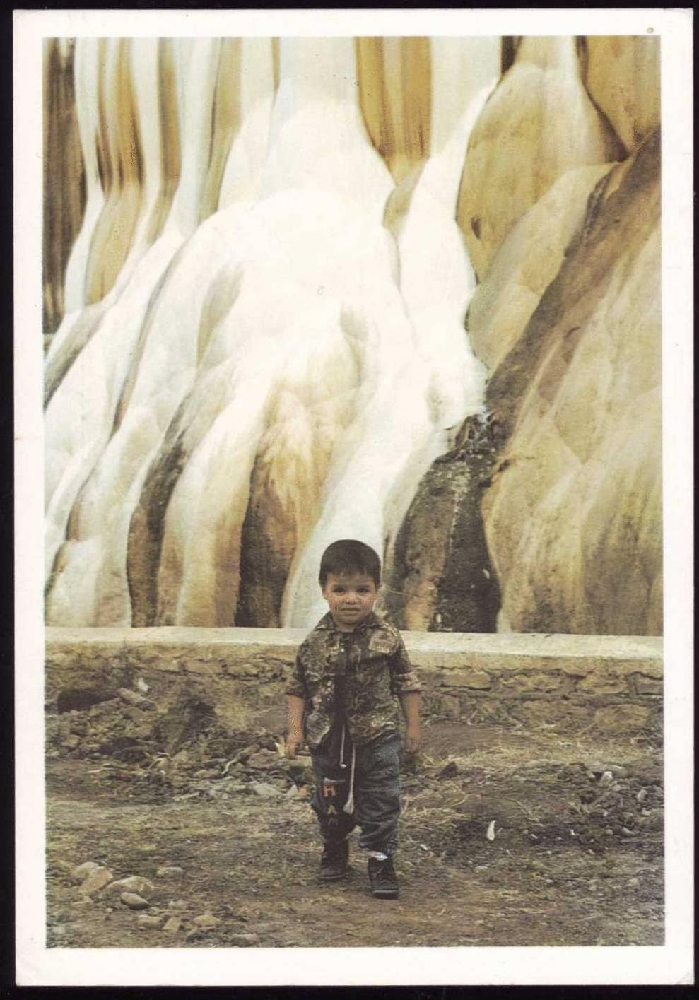 ALGERIE - Guelma - Hammam Chellala (ex. Meskhoutine) - Aqua Thiblitanae -Cascade et Enfant -Neuve