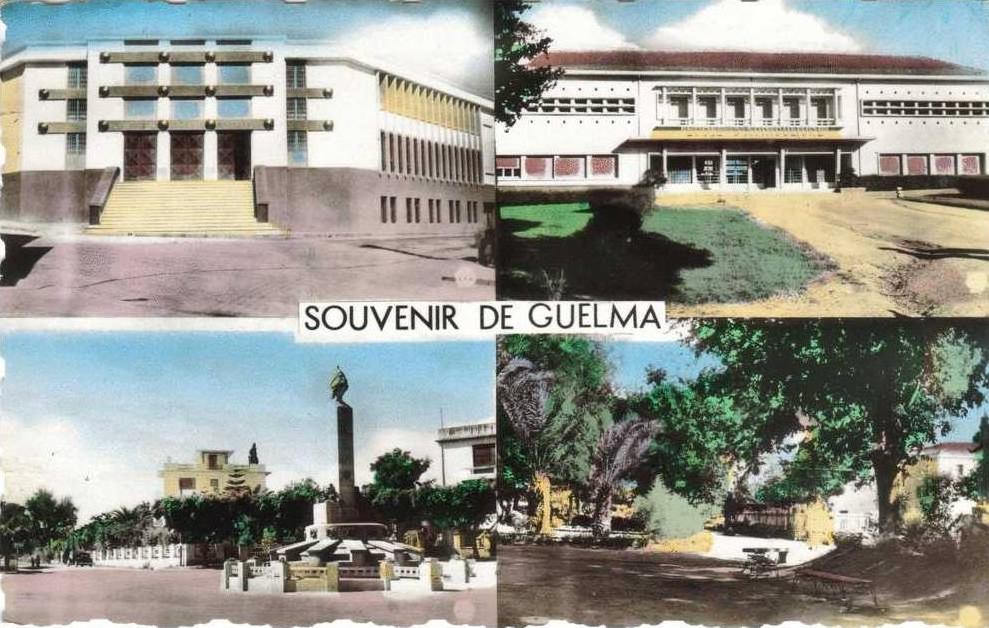 CPM GUELMA (Algérie) - Souvenir de Guelma 4 vues (monument place....)