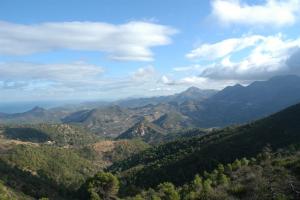 Vue panoramique sur les montagnes de Larhat,Gouraya et Aghbal
