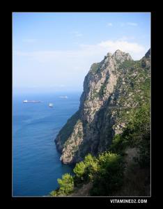 La falaise faisant face à celle du Cap Carbon et du grand Phare