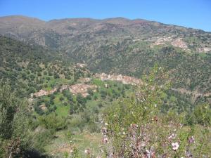 Vue d'ensemble sur le village de Tighilt Makhlouf, Ighram