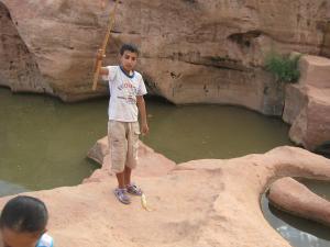 la pe^che en  loued de Tiout