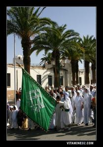 Fidèles de la Zaouia El Alawiya dans une marche à Tlemcen