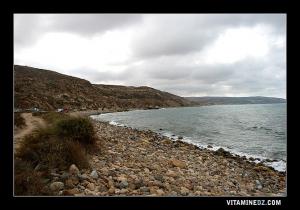 Plage de Maarouf à Msirda El Fouaga, au loin Bider