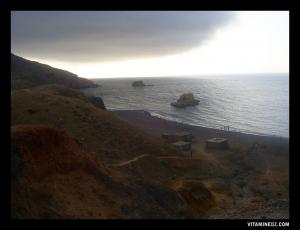Coucher de soleil sur la plage de Zwanef, Beni Saf