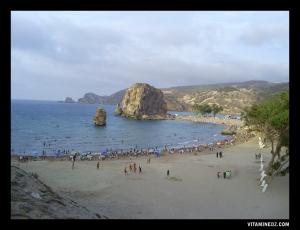 Vue sur la plage de Moscarda, Tlemcen