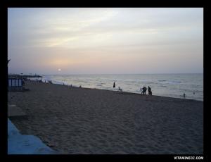 Coucher de soleil sur la plage de Port Say, Tlemcen