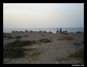 Sur la plage de Port Say, Tlemcen