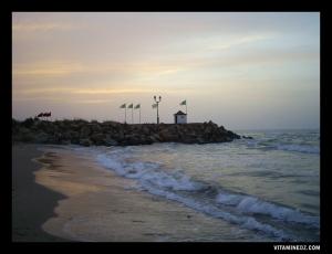 L'extrémité de la plage de Port Say, Tlemcen