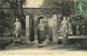 CPA - ALGERIE - GUELMA  Torse de Jupiter et Statues à Khamissa (circulée, 1913)