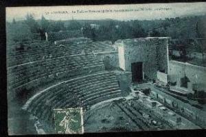 GUELMA.LE THEATRE ROMAIN APRES LA RECONSTITUTION PAR M JOLY,ARCHEOLOGUE.