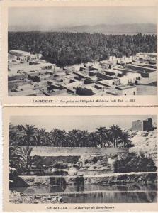 lot de 2 cartes ALGERIE  LAGHOUAT et GHARDAIA