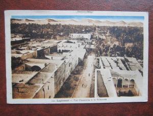 Laghouat Vue d´ ensemble et la Palmeraie CPA AK