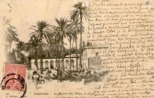 ALGERIE...LAGHOUAT... .CPA. .1905....ANIMEE....LA MAISON DES HOTES... ..LOT  F180