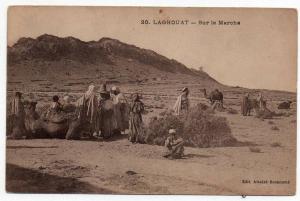 Cpa Algérie - Laghouat - Sue le marché - Obl. 1923