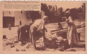 AFRIQUE ALGERIE LAGHOUAT METIERS LAVANDIERE ALGERIEN.CPA BON ETAT