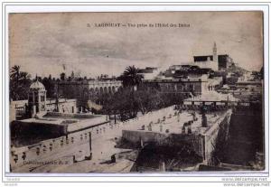 (algérie) LAGHOUAT vue prise de l´hotel des bains1924