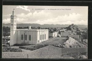 CPA Laghouat, La Mosquee et le Fort Morand