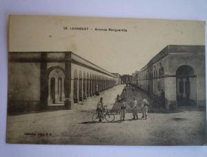 LAGHOUAT  (Algérie)    Avenue  Margueritte  -  Carte animée