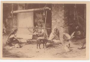 CPA ALGERIE - LAGHOUAT - INTERIEUR ARABE - METIER A TISSER