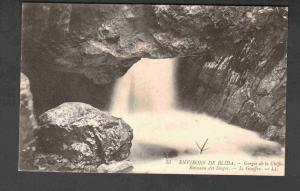 Algérie  - Les Gorges de la Chiffa   Ruisseau des Singes - Le Goufre , Superbe Carte envoyée de Médea le  19/10/1911