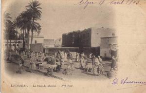 CPA Algérie - Laghouat - La Place du Marché