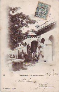 LAGHOUAT . LE BUREAU ARABE. cachet d'arrivee AUBRIVES.
