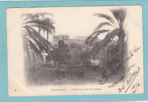 LAGHOUAT  -  L' Hôpital pris de l'Oasis -  1916  - BELLE CARTE   -