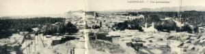 AFRIQUE- ALGERIE -  LAGHOUAT - VUE PANORAMIQUE - TRES RARE VUE EN 5 CARTES
