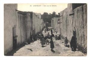 Laghouat Schette Animation sympa dans une rue avec Ane et Enfants Carte n° 30 Coll Ideal PS