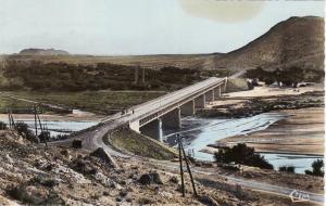 Algérie. Laghouat. Le Pont sur l'Oued M'Zi.