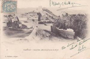 ALGERIE.LAGHOUAT.QUARTIER MAURAND AVEC LE FORT