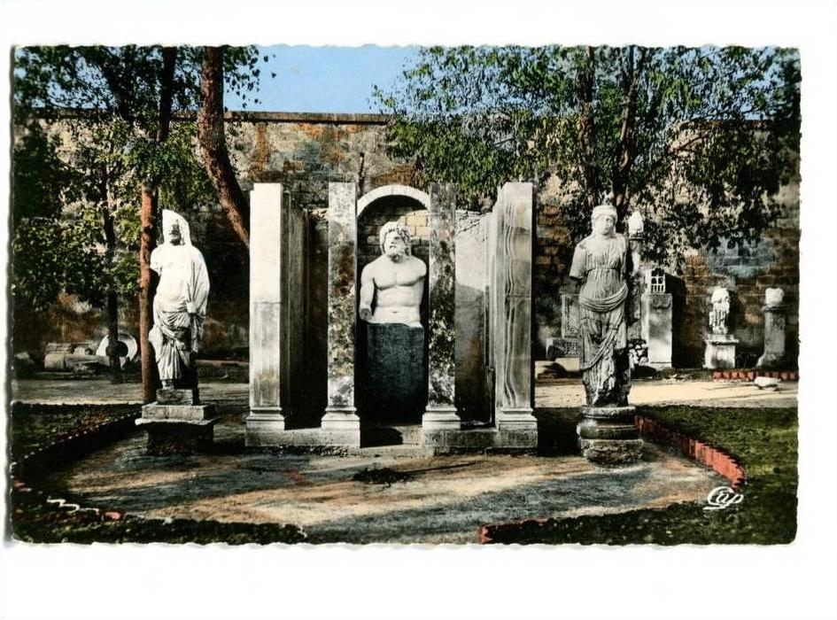 ALGERIE GUELMA TORSE DE JUPITER ET STATUES TROUVEES A KHAMISSA CPSM CAP 14