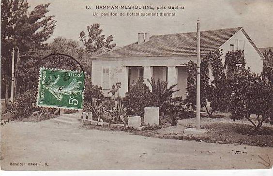 Algérie -  M611 - Hammam Meskoutine - près Guelma - un pavillon de l´Etablissement Thermal -  état