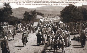 Algerie.Guelma.Rue d´Announa.Très animée ( descriptif de la ville ).
