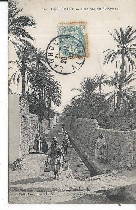 ALGERIE - LAGHOUAT - Une rue du Schetett