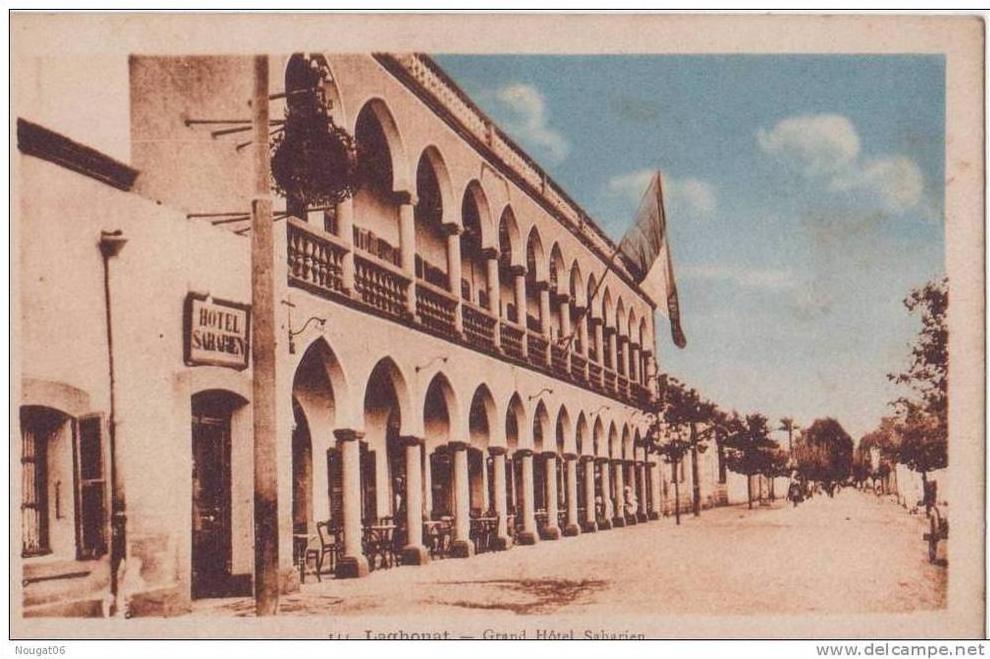 AFRIQUE ALGERIE LAGHOUAT GRAND HOTEL SAHARIEN.CPA BON ETAT
