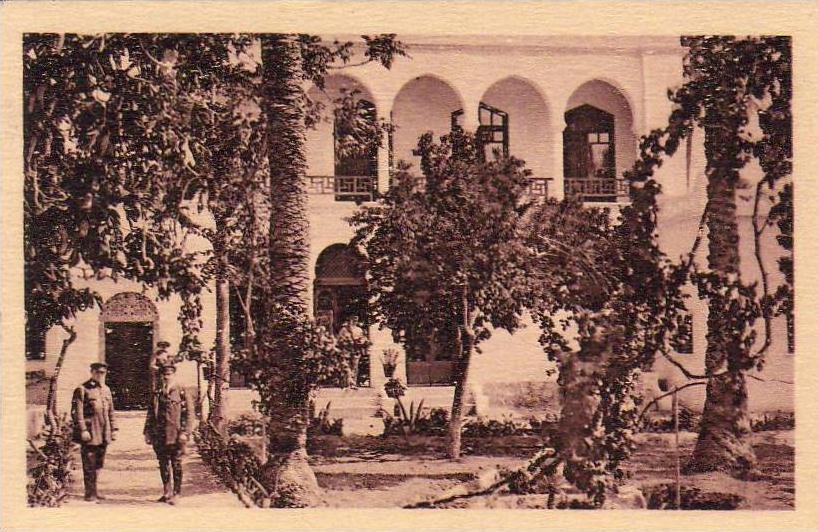 ALGERIE LAGHOUAT  Hôtel Transatlantique Jardin et Façade