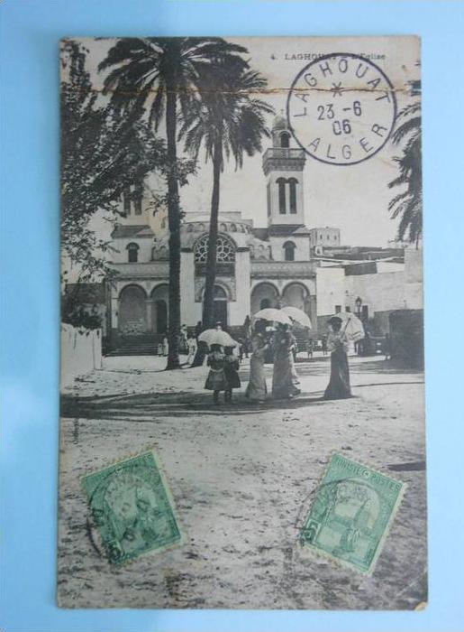 CARTE POSTALE/ALGERIE/LAGHOUAT/ EGLISE