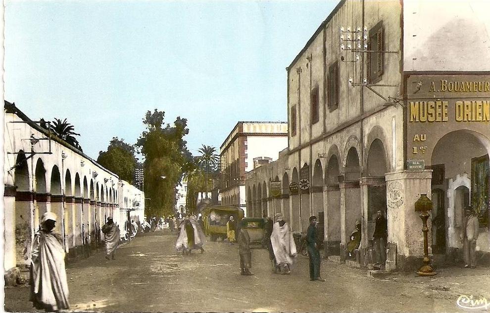 cpa, laghouat, avenue émir abdelkader, musée oriental