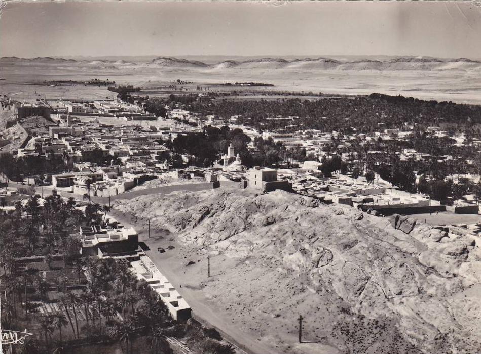 AFRIQUE,AFRICA,MAGHREB,LA GHOUAT,ALGER,vue  aerienne cotée