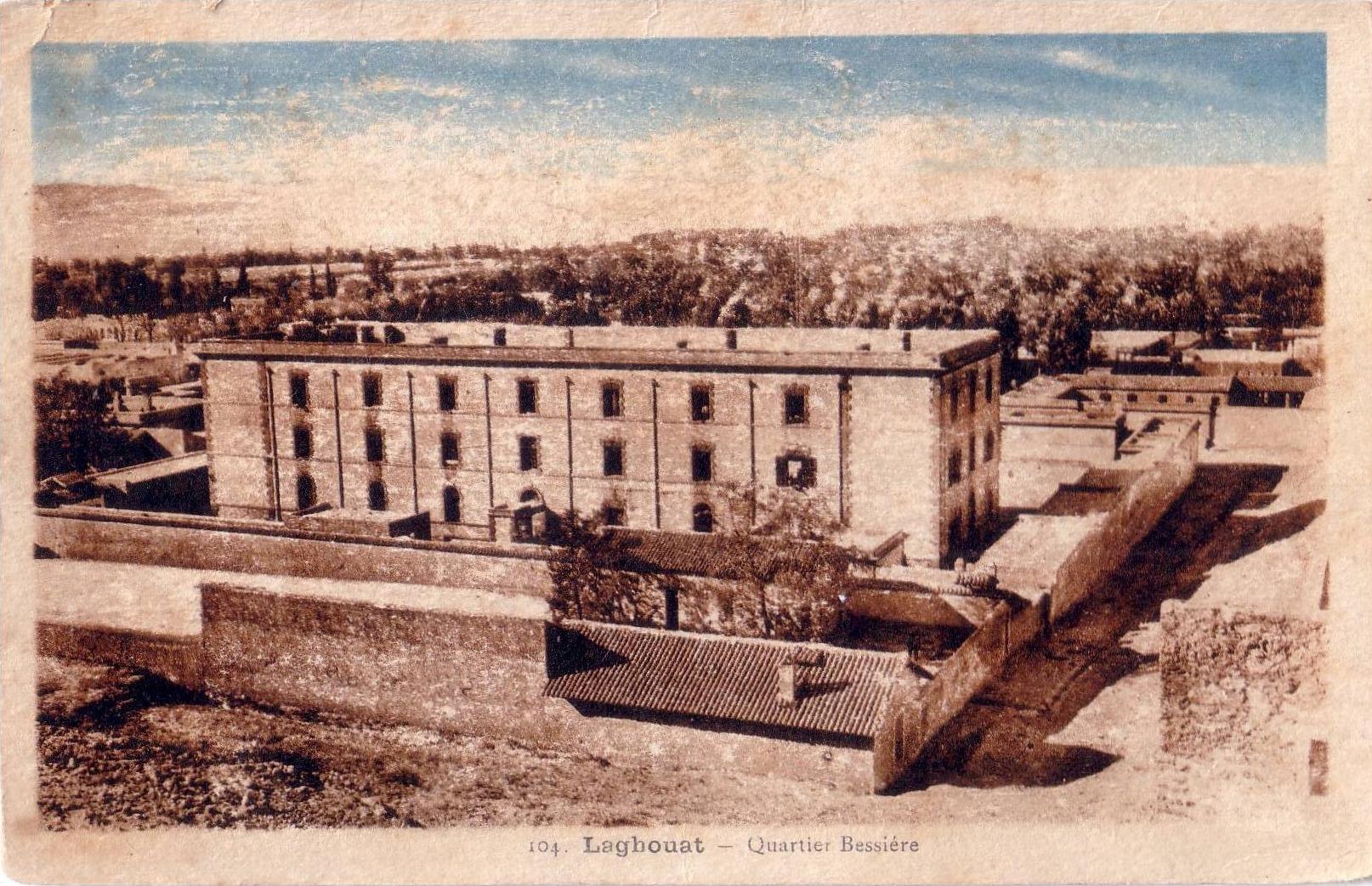 CPA carte postale ancienne AFRIQUE ALGERIE LAGHOUAT quartier bessiere