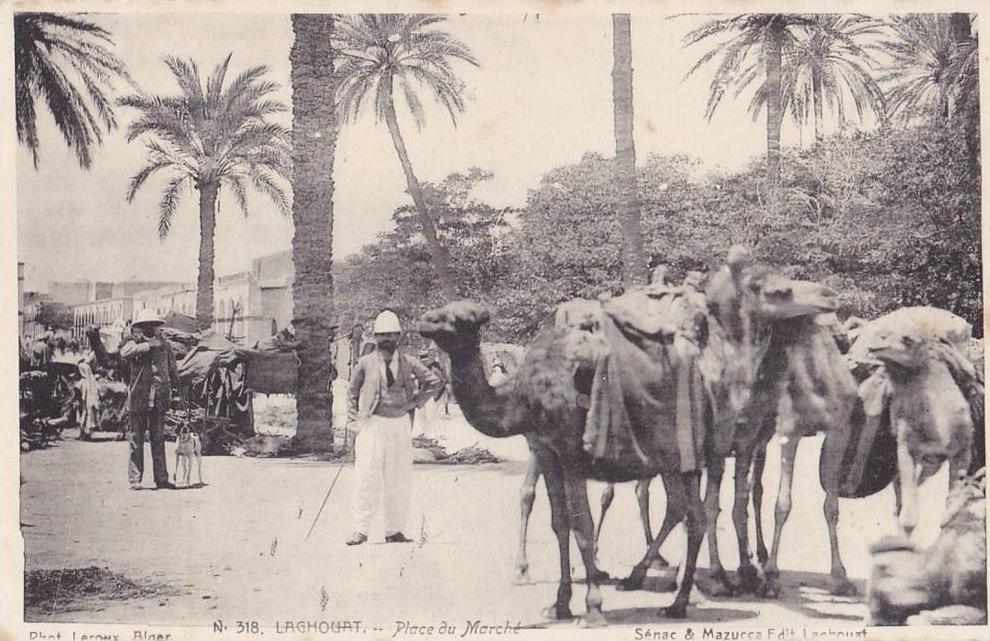 Laghouat.- (Algérie)  Place du Marché    - (belle animation)