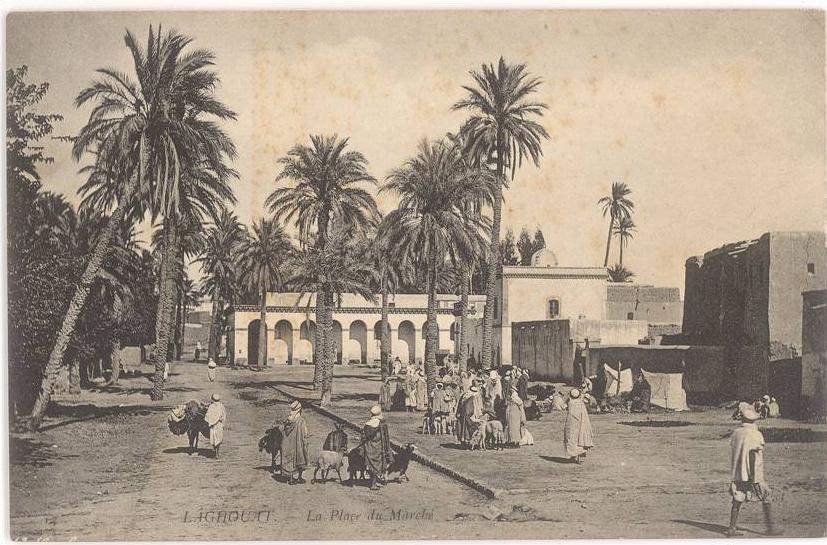 CPA ALGERIE - LAGHOUAT - LA PLACE DU MARCHE