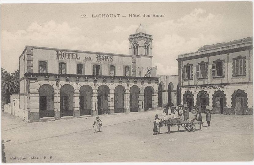 CPA ALGERIE - LAGHOUAT - HOTEL DES BAINS